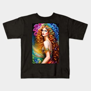 rainbow queen Kids T-Shirt